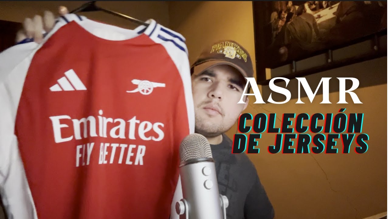 ASMR  - TE MUESTRO MI COLECCIÓN DE JERSEYS DE FÚTBOL (SHOW AND TELL)