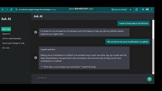 Ask AI Github Expert Chatbot built upon Llama 3.1