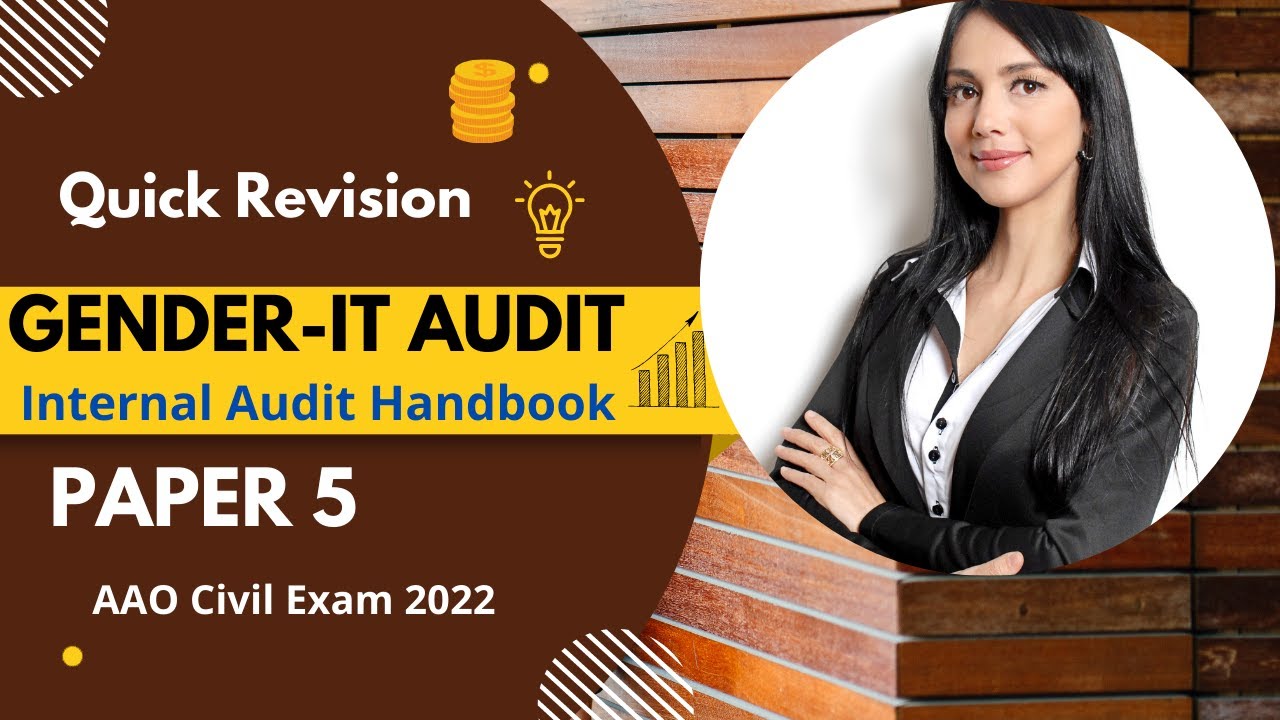 Gender & IT Audit Framework| MCQs |Internal Audit-Quick Revision| Paper 5|AAO Civil Exam 2022