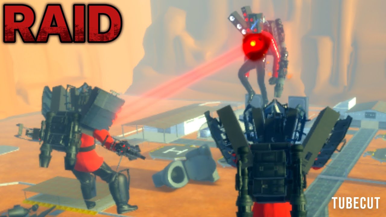2 UPGRADED TITAN SPEAKERMANS VS NORMAL RAID MODE in bathtub universe “CHRISTMAS VID SPECIAL #1”