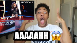 SandyRedd Gets 4 Turns with Bishop Briggs' "River" - The Voice 2018 Blind Auditions | REACTION