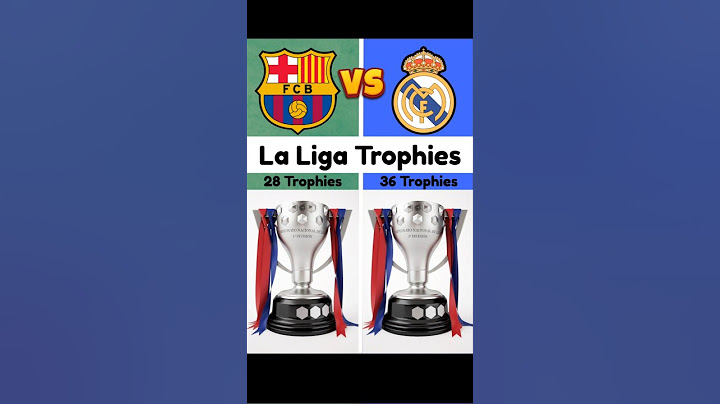 Barcelona vs Real Madrid Trophies Comparison #shorts  #football #comparison