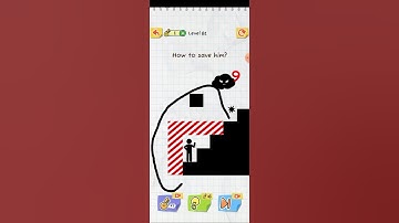 Draw 2 Save Stickman Puzzle Level 81: How to save him #draw #drawing