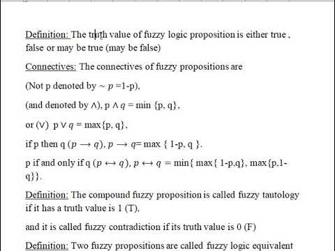 Fuzzy Logic and Fuzzy Relation المحاضرة الثالثة - YouTube