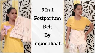 Best Postpartum Belly Belt, IMPORTIKAAH 3 in 1 Postpartum Belly Belt, Body Shaper