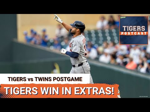 TIGERS POSTCAST: WOW! Detroit Tigers OUTLAST Minnesota Twins In Extra Innings Behind Great Defense