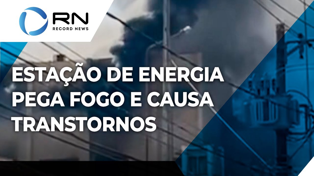 Estação de energia pega fogo e causa transtornos em Minas Gerais