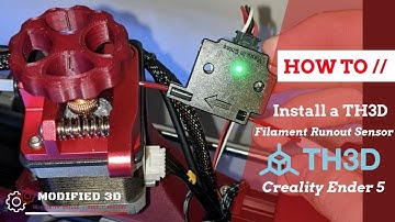 Th3d EZOut Filament Runout Sensor Install | Creality Ender 5 (Th3d EZboard or Stock Board)