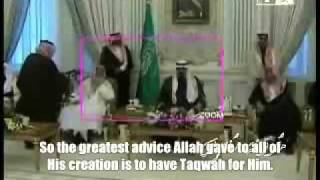 King of Saudi Arabia advising the Scholars! - with comment of the Mufti Shaykh Abdul-Aziz