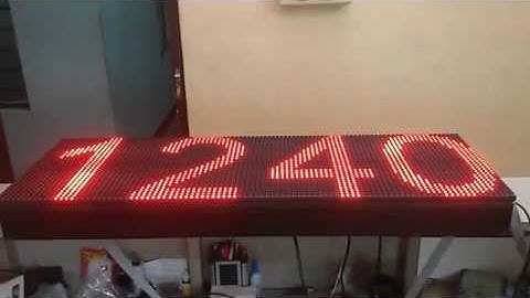 ATmega328 based dot matrix led clock with temperature