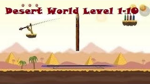 Bottle Shooting Game - Desert World - Level 1-10