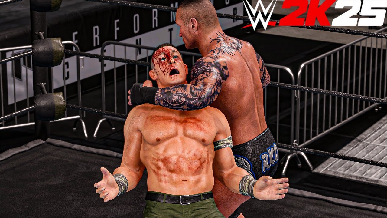 John Cena vs Randy Orton WWE 2K25 Gameplay #wwe2k25 #johncena #randyorton