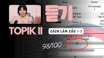 [CÁCH LÀM BÀI NGHE TOPIK II] Câu 1-3 | Park HA Official