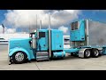 Kenworth w900l  stretched large car  detroit power  american truck simulator