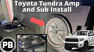 2014  2021 Toyota Tundra Amp and Sub Install