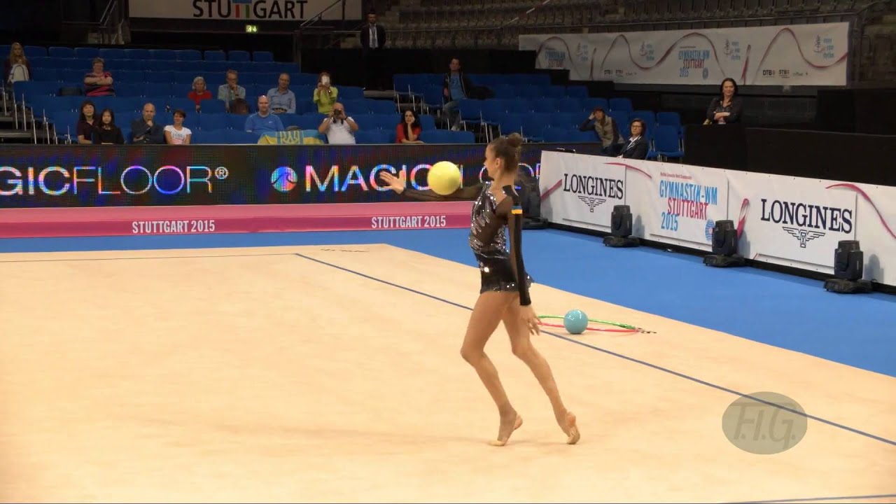 Eleonora ROMANOVA (UKR) 2015 Rhythmic Worlds Stuttgart - Qualifications Ball