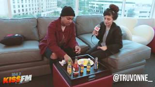 Trying Hot Sauces with Singer Truvonne on Valley Vibes