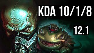 URGOT vs TAHM KENCH (TOP) | Rank 4 Urgot, 10/1/8, 600+ games, Godlike | EUW Grandmaster | 12.1