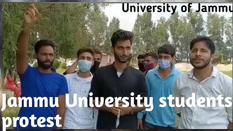 Jammu University students protest against 1st semester result out 2021 #jucc #ntt 😊