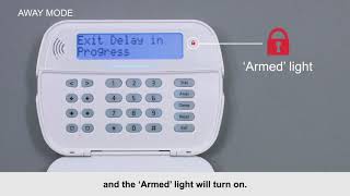 Activating the Away Mode on the PowerSeries Neo LCD Keypad