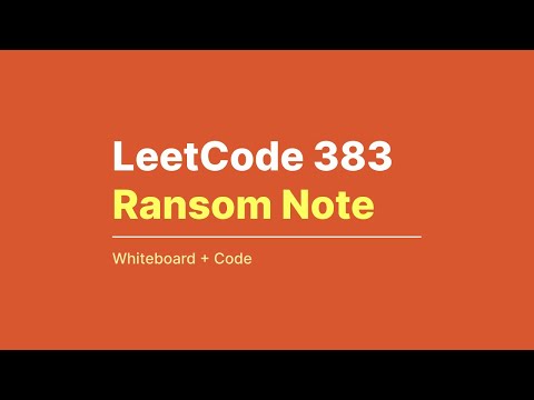 LeetCode 383. Ransom