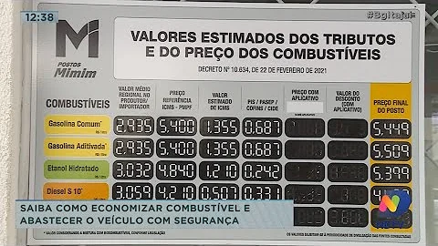 Qual a quantidade de combustível que posso transportar?