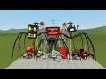 Monster Battle: BUS EATER, LIGHTHOUSE, CAR EATER, CURSED TRAIN, TRAIN EATER, TRIPOD,MEGAHORN (GMOD)2