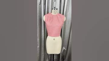 Draping a Pleated Neckline Top