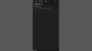 how to convert decimal to binary in python ( python for beginners ) #python #decimaltobinary