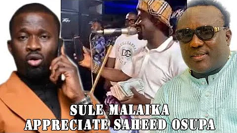 Appreciation Sule Alao Malaika send appreciation message to Saheed Osupa through video call on Stage