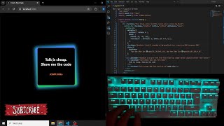 Celebrity ASMR Programming – Simple Neon Card (No Talking) | Next.js Profile