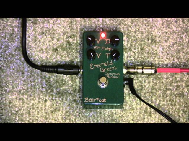 BJFE Bearfoot Emerald Green Distortion Machine Distortion Pedal
