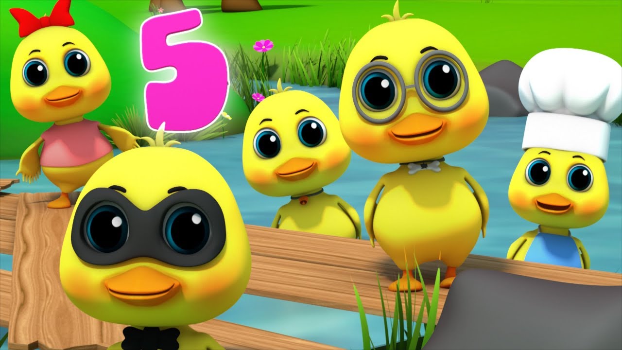 Five Little Ducks | Nursery Rhymes For Kids | Baby Songs | Children ...