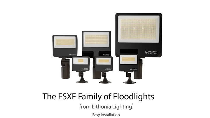 Lithonia Lighting® ESXF Flood Lighting Family: Easy Installation