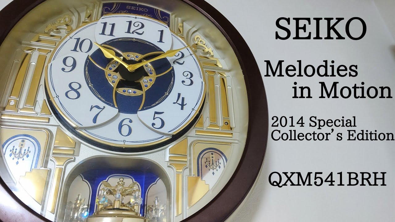 SEIKO Melodies in Motion QXM541BRH (2014 Special Collector's Edition)  からくり時計 - YouTube