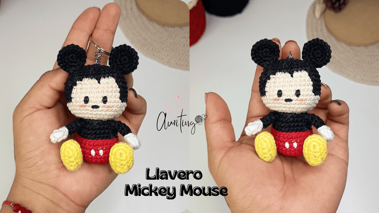 Llavero Mickey Mouse ❤️ - Crochet | Tutorial 1