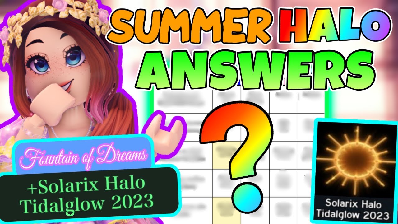 ☀️Solarix Summer HALO 2023 ANSWERS Royale High Tidalglow update (Pt 1