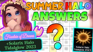 Maf on X: ⚠️UPDATE 1- SUMMER 2023 FOUNTAIN ANSWERS💫 🌊 Wow that's a lot  of halo outcomes uncovered already, thank you all for the help! As always,  I'll update when more halo