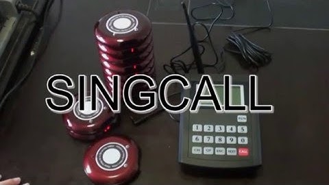 SINGCALL Wireless Guest Paging & Queuing System, SC-T180 SC-R18