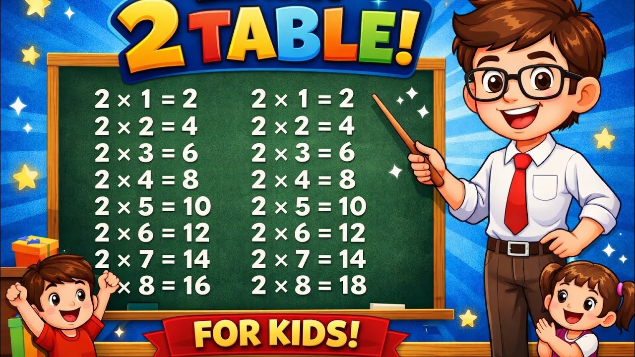 2x4 Math Table || 2 × 4 = 8 || Maths Table Learning 📖📚 #viralvideo #kidseducation # ...