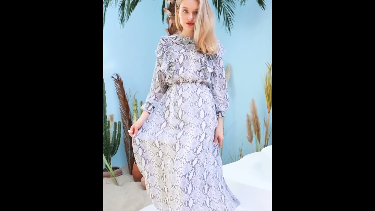 white christmas dresses Jungle Chiffon Dress – Strawberry Milk Mob
