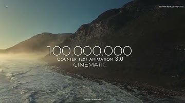 After Effects Template - Counter Text Animation Pack Videohive