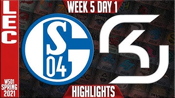 S04 vs SK Highlights | LEC Spring 2021 W5D1 | Schalke 04 vs SK Gaming