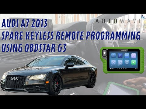 Audi A7 2013 Spare Keyless Remote Key Programming Using Obdstar G3