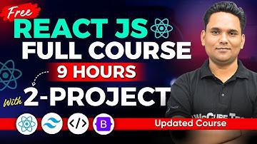 React JS Full Course with Project: Beginner to PRO Tutorial in 9 HOURS
