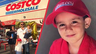 4-Year-Old Boy Celebrates Birthday at Costco