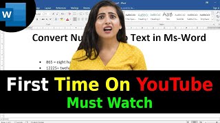 how to convert number to words in excel | how to convert number to words in word in rupees in Hindi