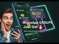 New WhatsApp Group Features You’ll Love 🔥