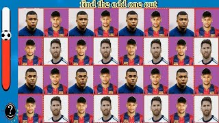 find the odd messi , mbappe , ronaldo ,haaland |iq test for real fans of football