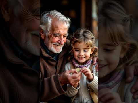 A poor old man 👨‍🦯and a little girl💃 #viral hook #motivation #cartoon #moralstory #trendingshorts